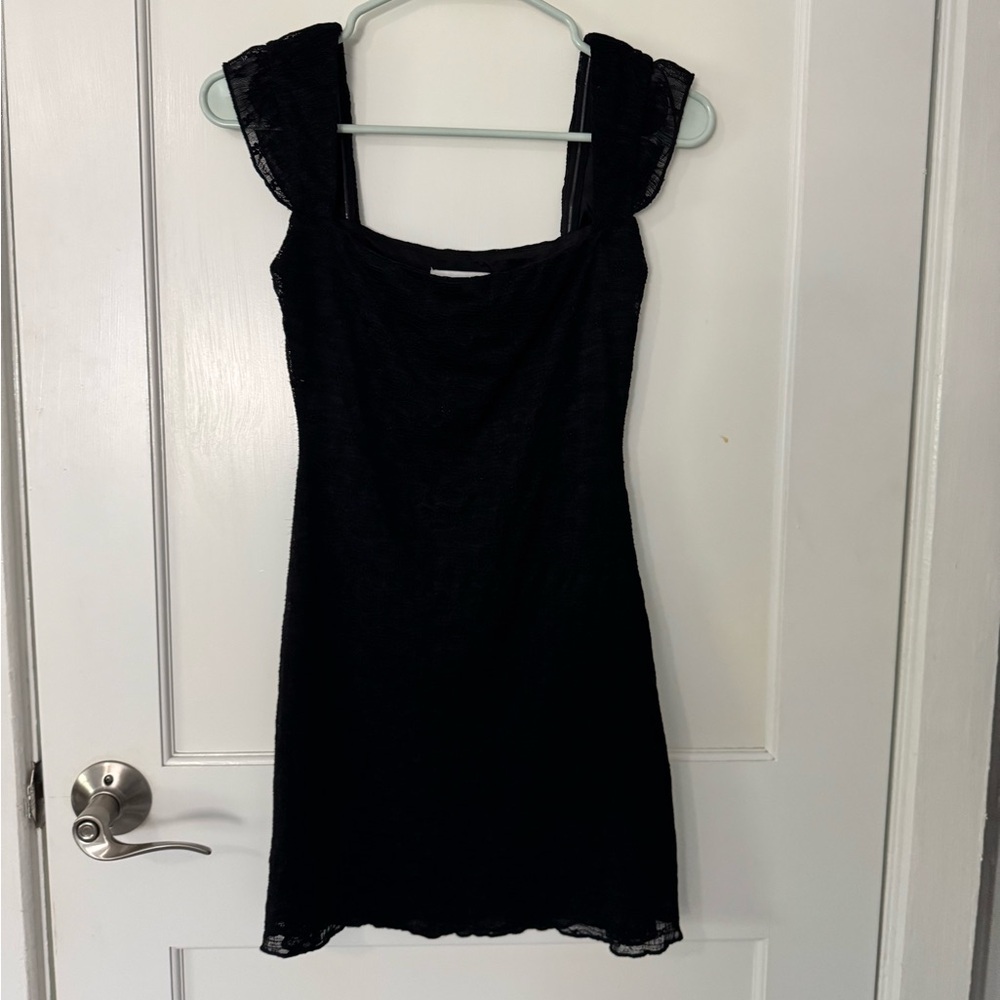 PRINCESS POLLY Elegant Black Lace mini Dress